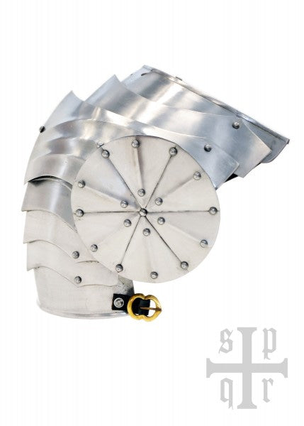 Axilas góticas, protección de hombros, siglo XV, acero de 1,5 mm, par 1064000090 - Espadas y Más