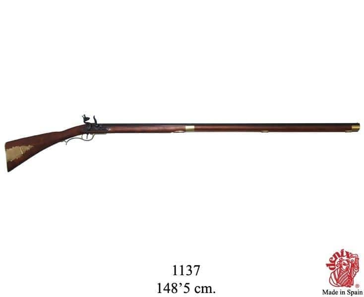 Imagen de Fusil rifle de chispa Kentucky, 1137 Réplica no funcional parte de nuestra colección en Espadas y más, sitio oficial.