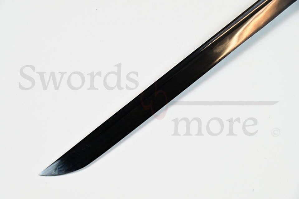 Imagen de Ninjato funcional afilado acero de damasco negro 11706 parte de nuestra colección en Espadas y más, sitio oficial.