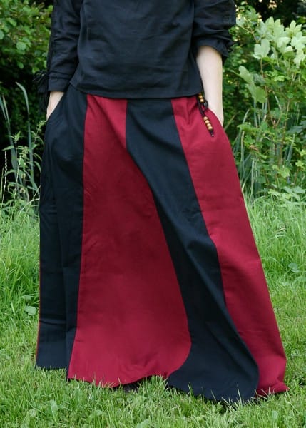 Medieval skirt, wide flared, various colors 1216303010