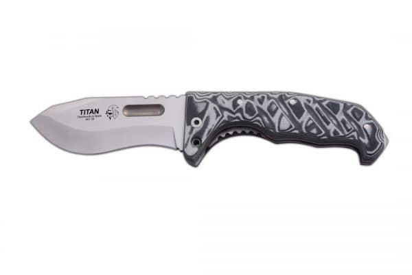 Navaja J&V TITAN MICARTA CAMO PIXEL ARIDO O GRIS FUNDA ECONÓMICA 1234-M7-ECO - Espadas y Más