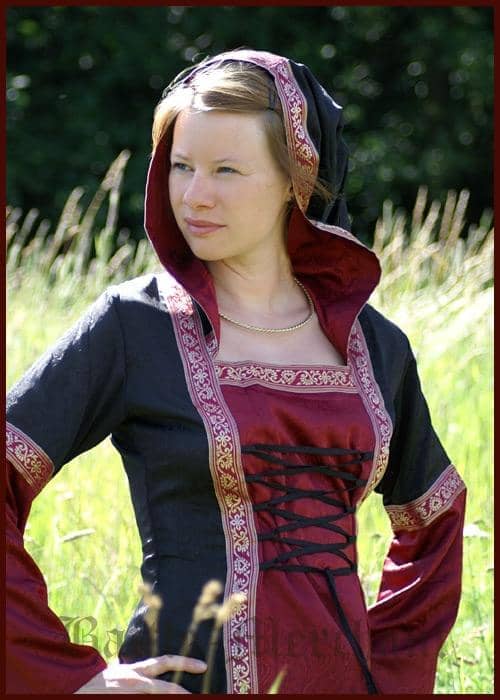 1236311110  Vestido medieval Cecilia con capucha - Espadas y Más