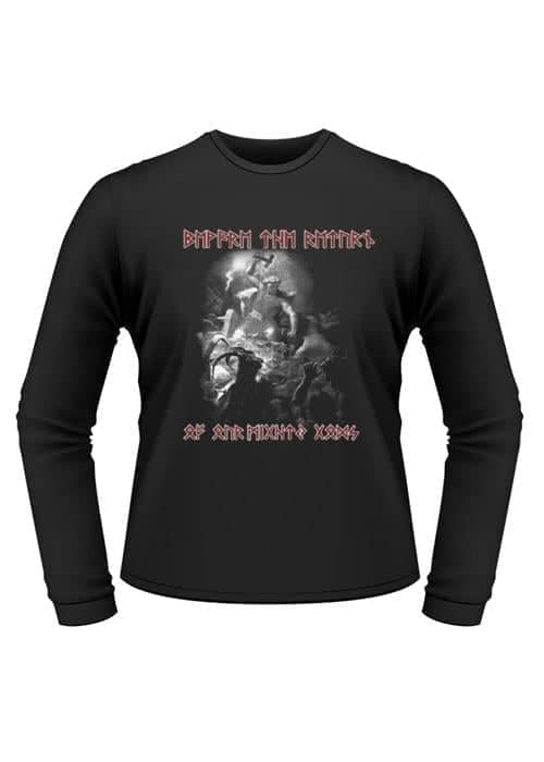 1245110140 Camiseta medieval de manga larga: Cuidado con el regreso de ... Thor - Espadas y Más