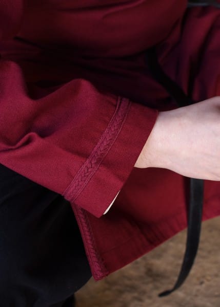 Imagen de Túnica medieval Albrecht con borde, manga larga, Azul o Burdeos 1280001040 parte de nuestra colección en Espadas y más, sitio oficial.