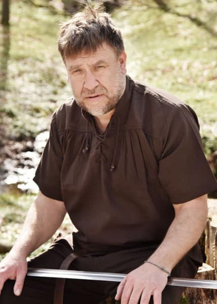 Imagen de Camisa medieval, manga corta, natural 1280005410 parte de nuestra colección en Espadas y más, sitio oficial.