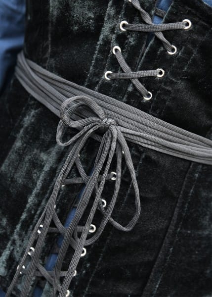 Imagen de Corsé de terciopelo, Corsé Underbust, negro 1280008010 parte de nuestra colección en Espadas y más, sitio oficial.