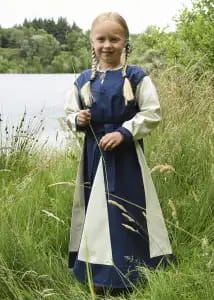 Vestido vikingo para niños Solveig, Varios colores - Espadas y Más