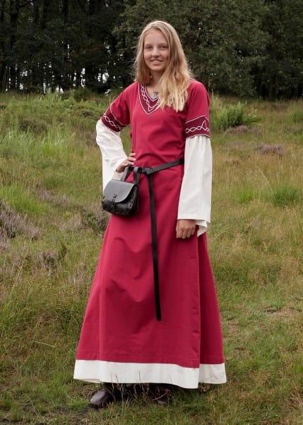 Vestido medieval Alvina, Rojo o Azul - Espadas y Más