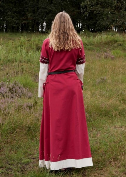 Vestido medieval Alvina, Rojo o Azul - Espadas y Más
