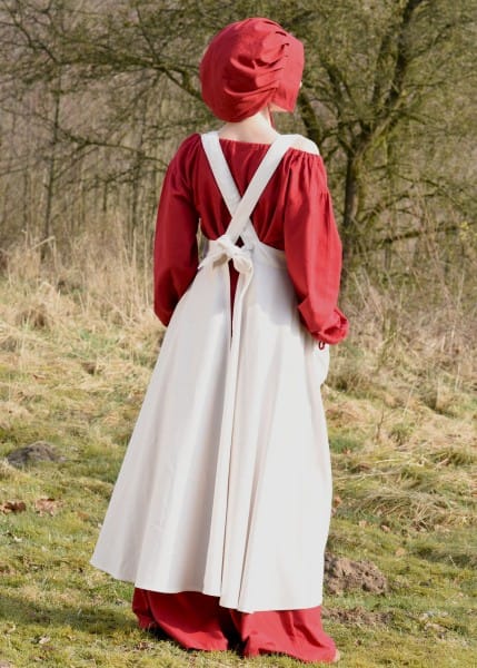 Delantal medieval Ruth, natural, talla única - Espadas y Más