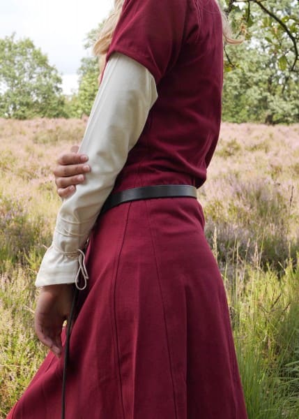 Cotehardie Ava de manga corta, vestido medieval, Burdeos o Verde 1280021140 - Espadas y Más