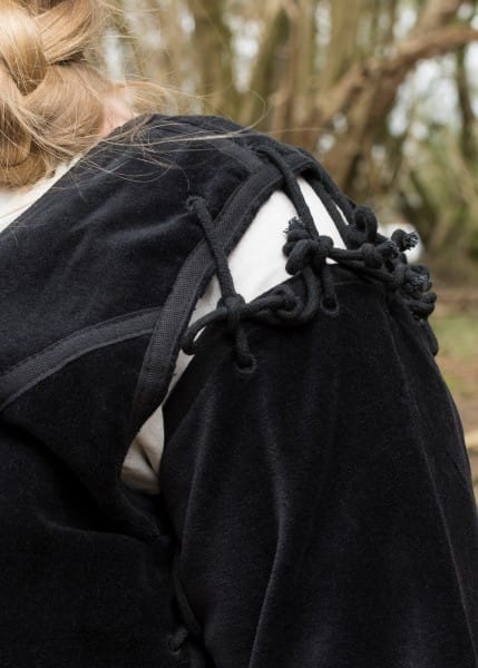 Imagen de Chaqueta medieval Griselda de terciopelo, negro o Verde 1280022520 parte de nuestra colección en Espadas y más, sitio oficial.