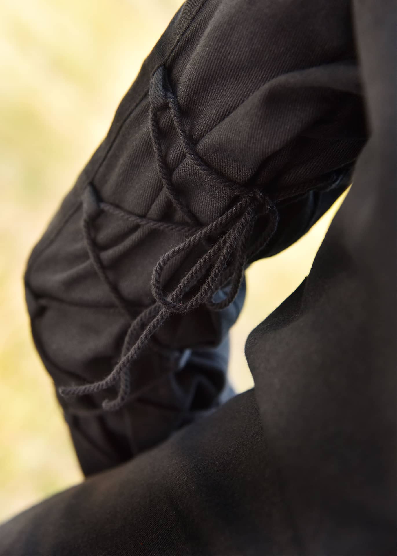 Vestido medieval Meira con detalles de terciopelo, negro 1280023020 - Espadas y Más