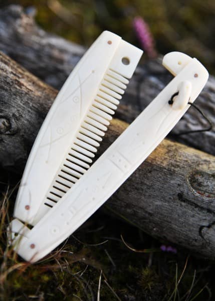 Peine de hueso medieval, 12 cm 1317230333 - Espadas y Más