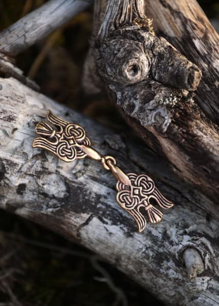 Gancho de Capa de bronce Clasp, Hugin & Munin 1404001428 - Espadas y Más