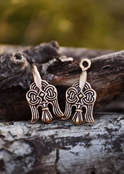 Gancho de Capa de bronce Clasp, Hugin & Munin 1404001428 - Espadas y Más