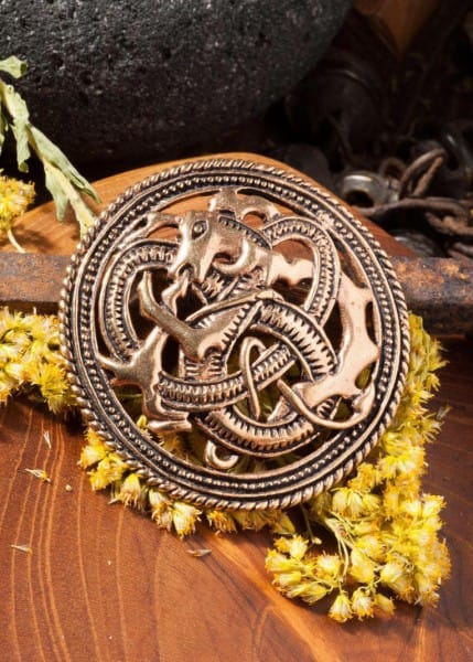 1404635500 Broche vikingo fuego dragón - Espadas y Más