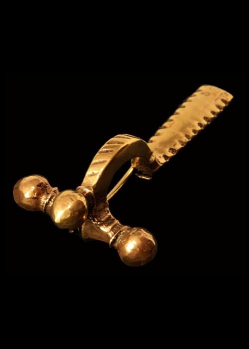 1404636620 broche de botón de cebolla romana - Espadas y Más