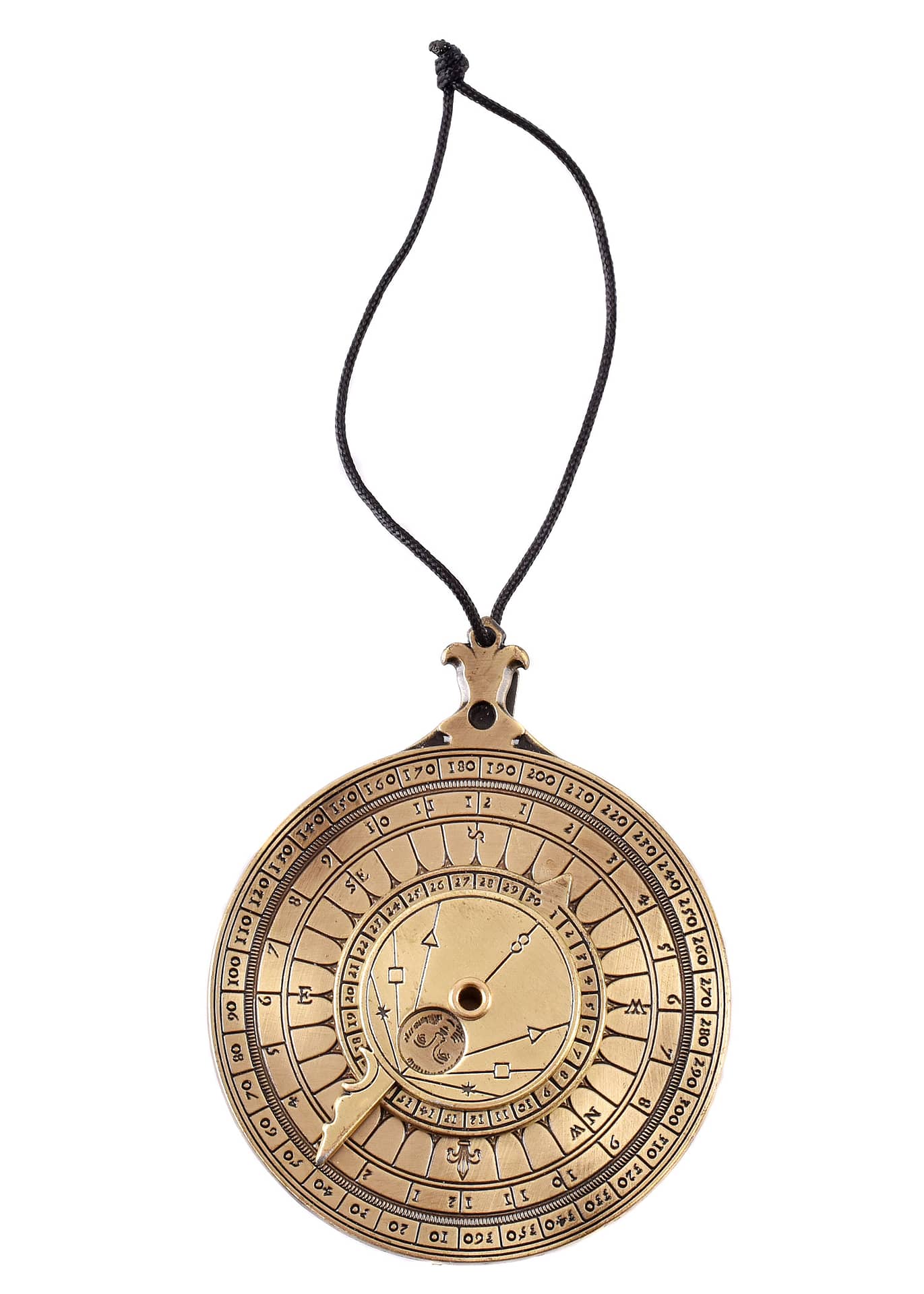 Nocturno de latón, reloj de estrellas de bolsillo y calculadora de mareas - Espadas y Más