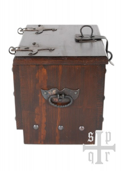 Caja de madera vikinga con motivo de serpiente Midgard, aprox. 33 x 25 x 28 cm 1564000137 - Espadas y Más