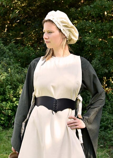 Cinturón de Corpiño de cuero negro o marrón - Espadas y Más