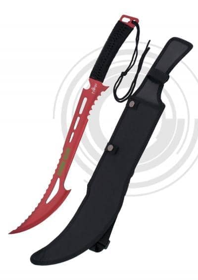 16157R MACHETE KILLER ZOMBIE RED - Espadas y Más