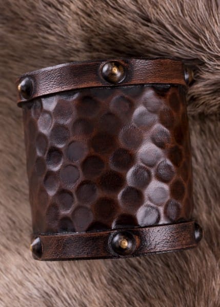 Pulsera Pequeña, protector de brazo de cuero - Espadas y Más