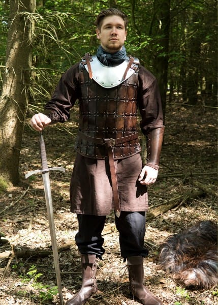 Bergantín medieval, peto de piel, varios tamaños 1616652202 - Espadas y Más