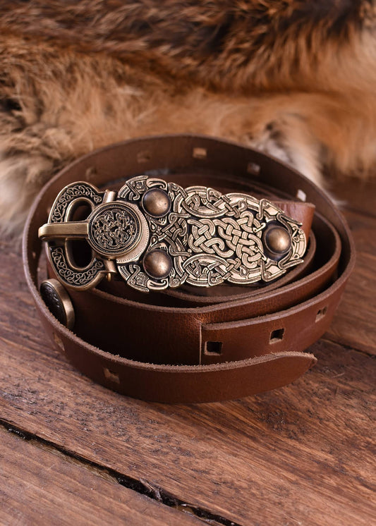 Cinturón de cuero Sutton Hoo Viking - Espadas y Más