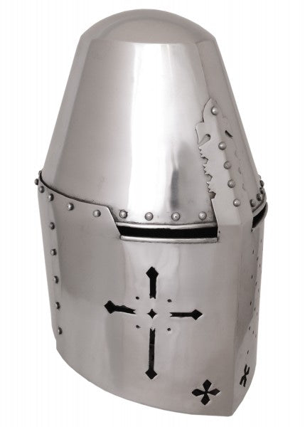 1723095102 Casco de olla grande con corte transversal, acero de 1,6 mm - Espadas y Más