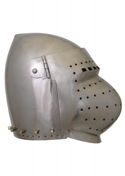 1723807902 Casco con visera, siglo XIV, 2 mm de acero - Espadas y Más