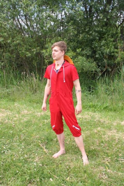 Imagen de Disfraz de cosplay para "Monkey D. Luffy" de la serie "One Piece" parte de nuestra colección en Espadas y más, sitio oficial.