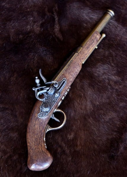 Replica Pistola de castillo de piedra inglesa, siglo 18 Ejecuciones 2347105200 - Espadas y Más