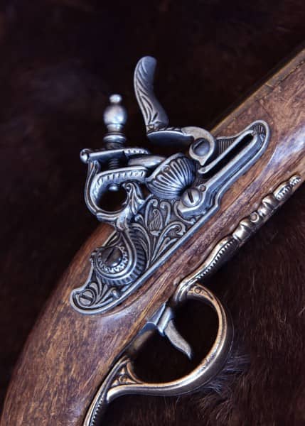 Replica Pistola de castillo de piedra inglesa, siglo 18 Ejecuciones 2347105200 - Espadas y Más