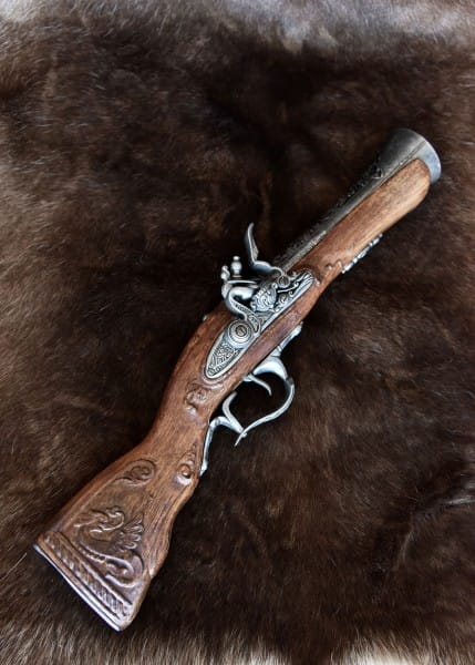 Replica Pistola de castillo de piedra Blunderbuss , siglo 18 2347106800 - Espadas y Más