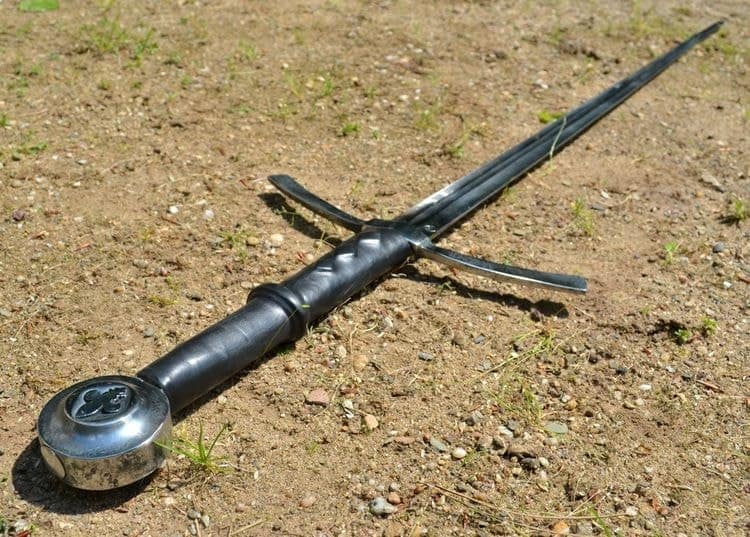 Espada Flor de Lis de mano y media MSW130 - Espadas y Más