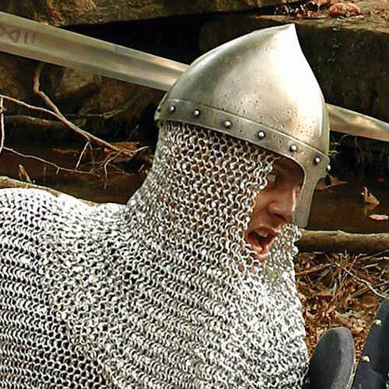 Imagen de 300424 Casco cónico Normando con nasal parte de nuestra colección en Espadas y más, sitio oficial.