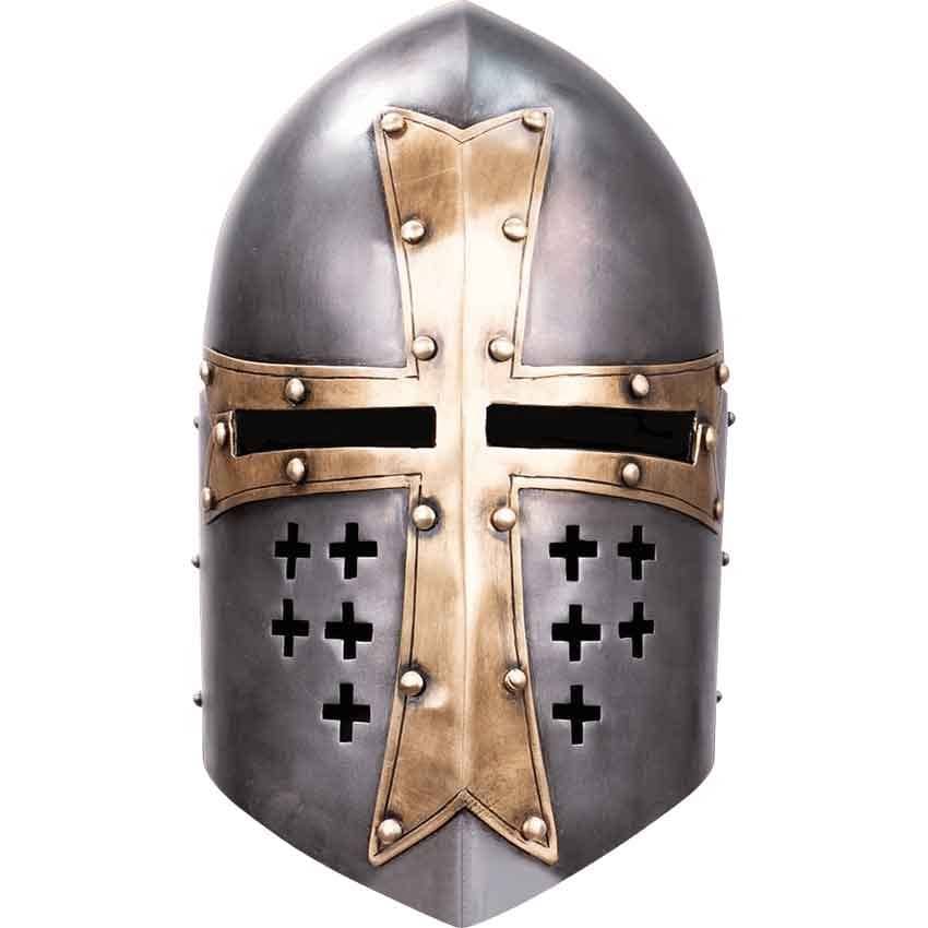 300552 Yelmo o casco de pan de azúcar Sugarloaf de los caballeros templarios - Espadas y Más