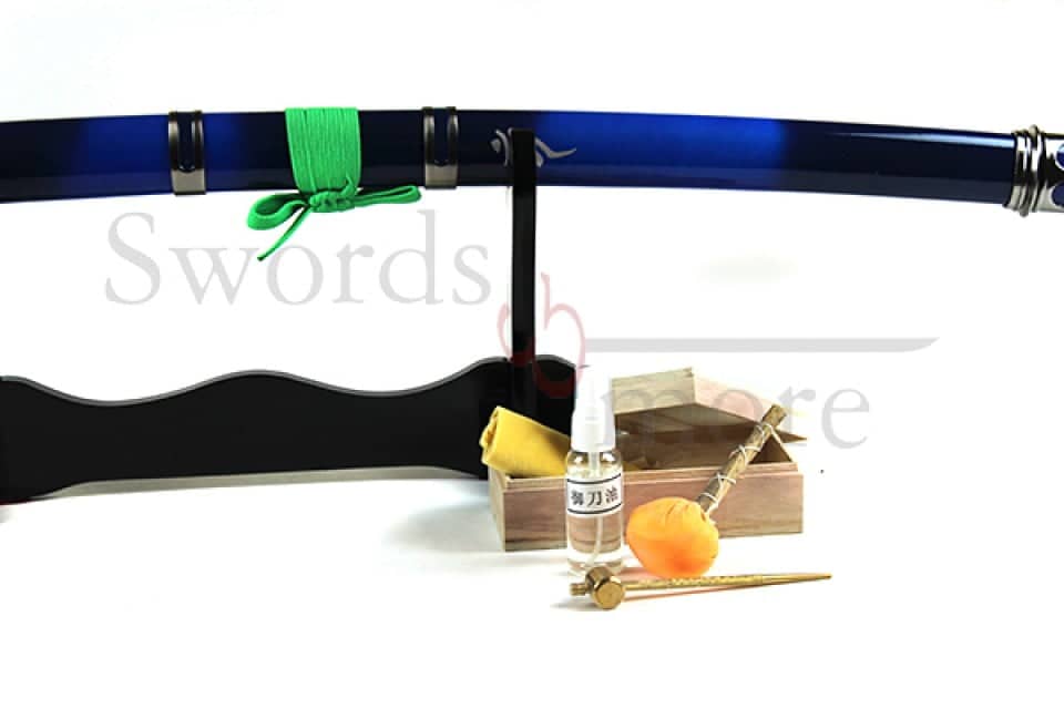 Imagen de Katana de Rin Okumura funcional afilada Acero de Damasco Blue Exorcist 40587 parte de nuestra colección en Espadas y más, sitio oficial.