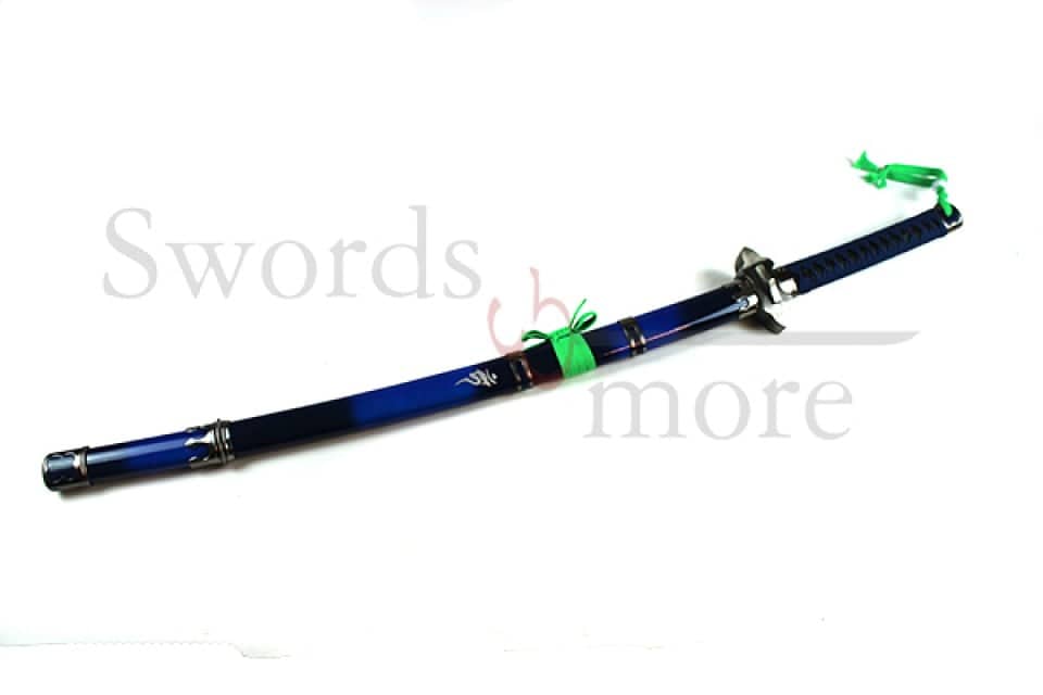 Imagen de Katana de Rin Okumura funcional afilada Acero de Damasco Blue Exorcist 40587 parte de nuestra colección en Espadas y más, sitio oficial.