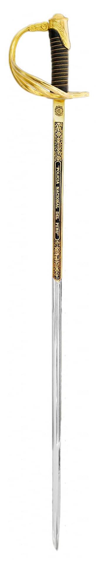 Imagen de Sable de la Policía Nacional (Perú) 514000 parte de nuestra colección en Espadas y más, sitio oficial.