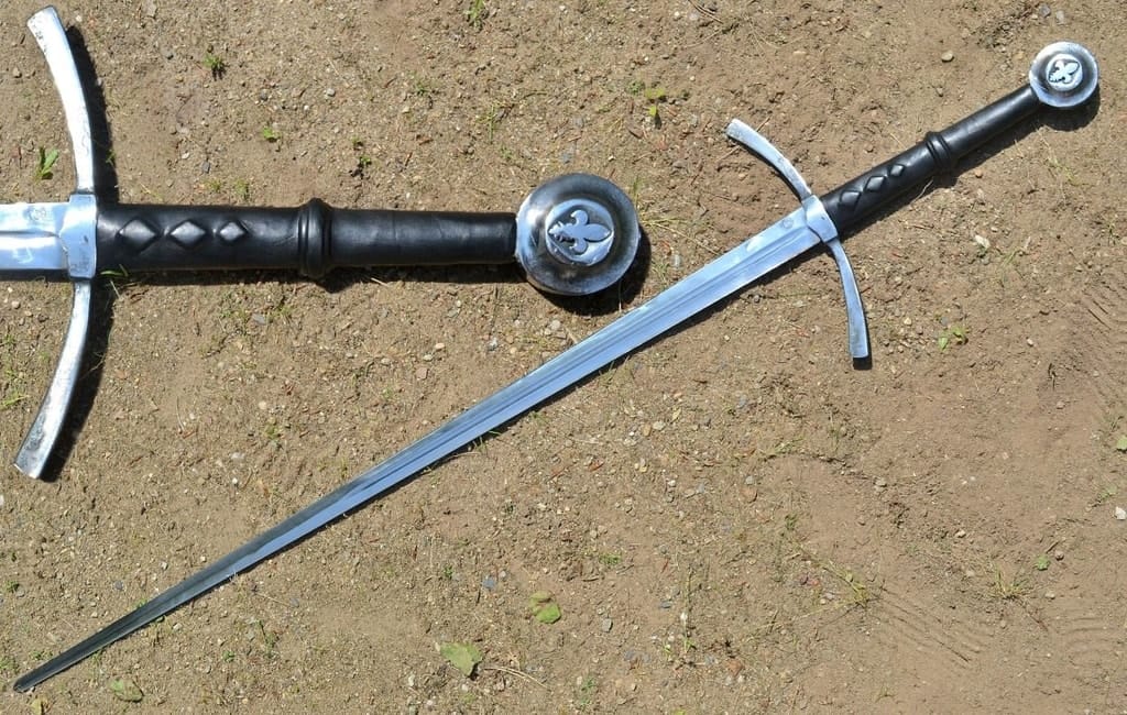 Espada Flor de Lis de mano y media MSW130 - Espadas y Más