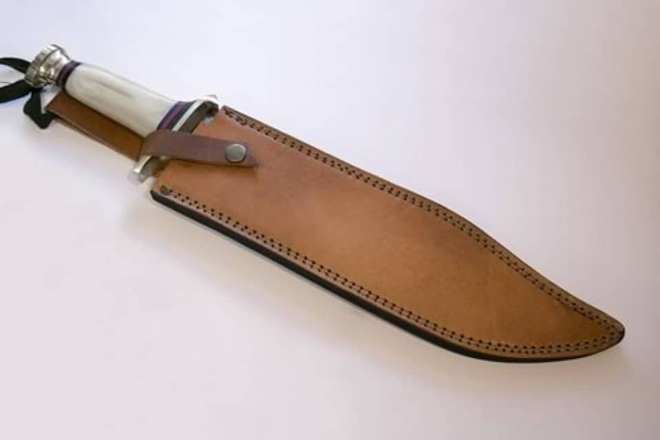 Cuchillo de damasco de Cocodrilo Dundee 88219 - Espadas y Más