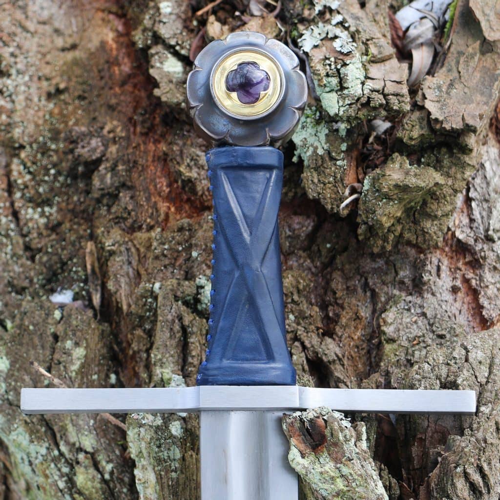 Imagen de Espada de una mano Salterio de Westminster siglo XIII Full Tang con piedra AES29 parte de nuestra colección en Espadas y más, sitio oficial.