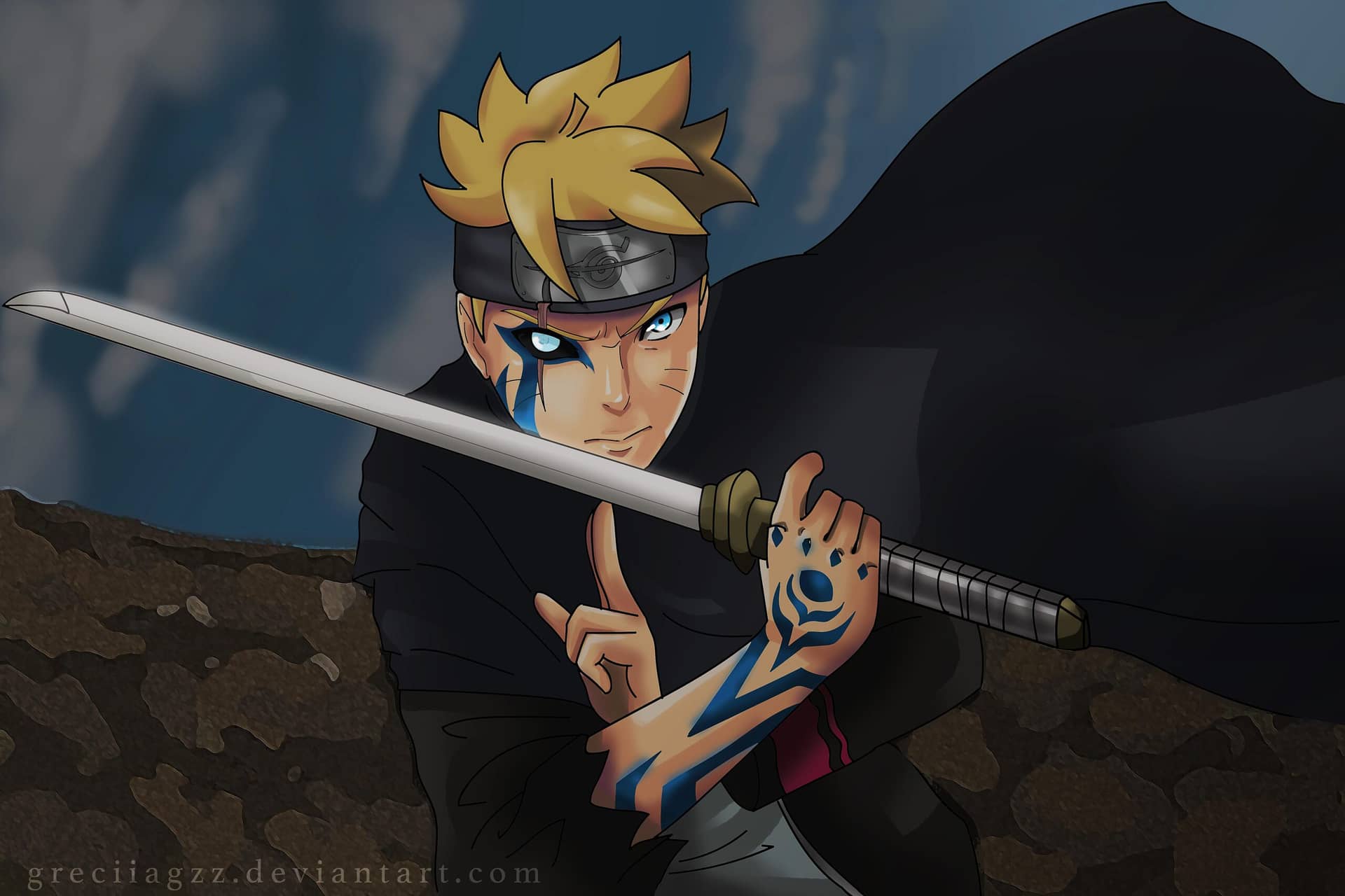 Imagen de Katana Boruto Uzumaki -Naruto- parte de nuestra colección en Espadas y más, sitio oficial.