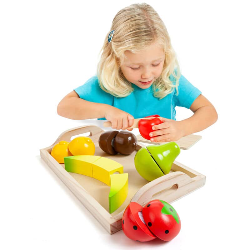 Bandeja Frutas 9pzs madera