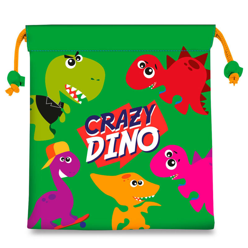 Bolsa merienda Crazy Dino - Espadas y Más