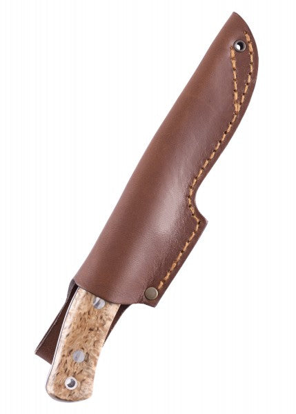 Navaja fija Swedish Forest, abedul rizado estabilizado Casstrá¶m CA-13118 - Espadas y Más