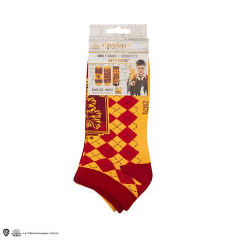 Set de 3 pares de calcetines bajos Casas Hogwarts- Harry Potter CR1631 - Espadas y Más