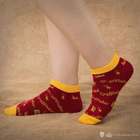 Set de 3 pares de calcetines bajos Casas Hogwarts- Harry Potter CR1631 - Espadas y Más